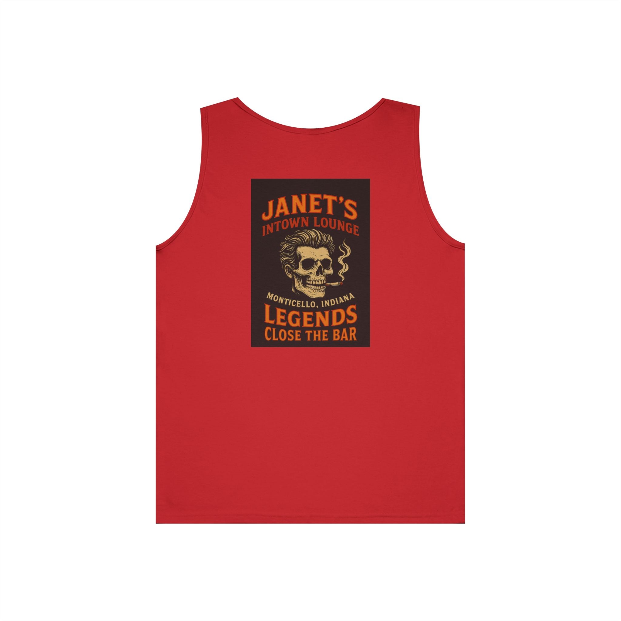 Vintage-Style Unisex Heavy Cotton Tank Top, Summer Apparel, Graphic Tee, Gift for Him/Her, Casual Wear, Bar Crawl Outfit