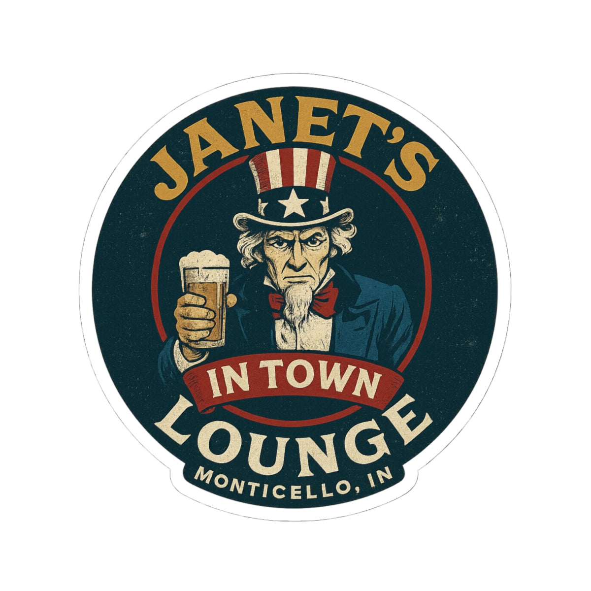 Vintage Bar Themed Stickers